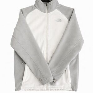The North Face Cream and Gray Fleece